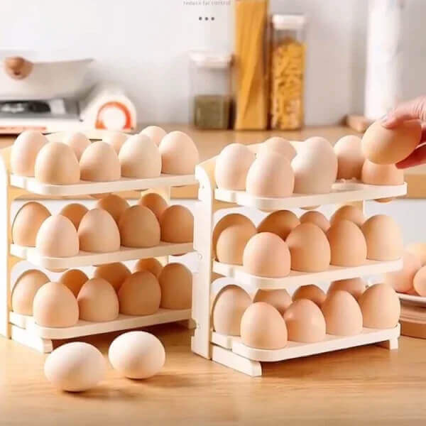 24 Grid Foldable Egg Holder Storage Rack