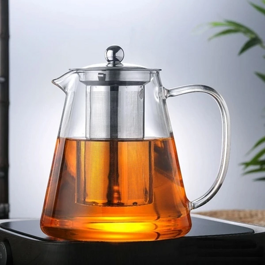 Borosilicate Glass Teapot 1 3L Borosilicate Glass Teapot with Stainless Steel Infusion