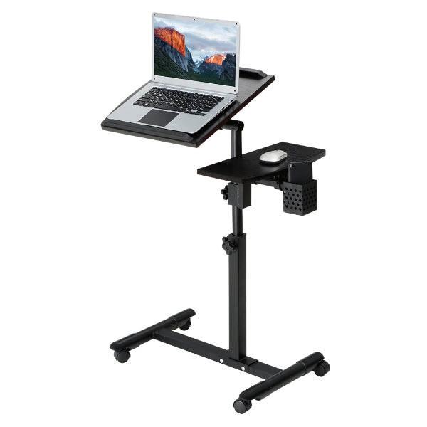 Standing Laptop Table Multipurpose Foldable Rolling Desk Overbed Standing Laptop Table